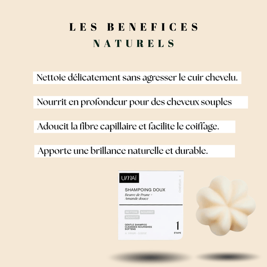 Shampoing solide doux