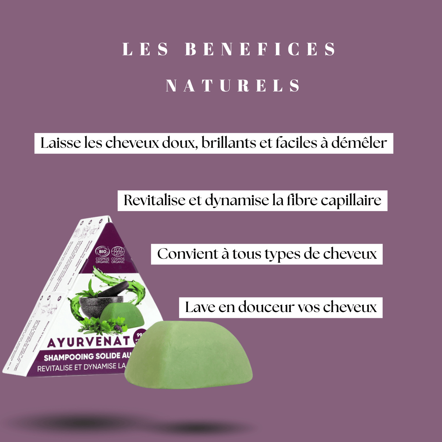 Shampoing solide revitalisant