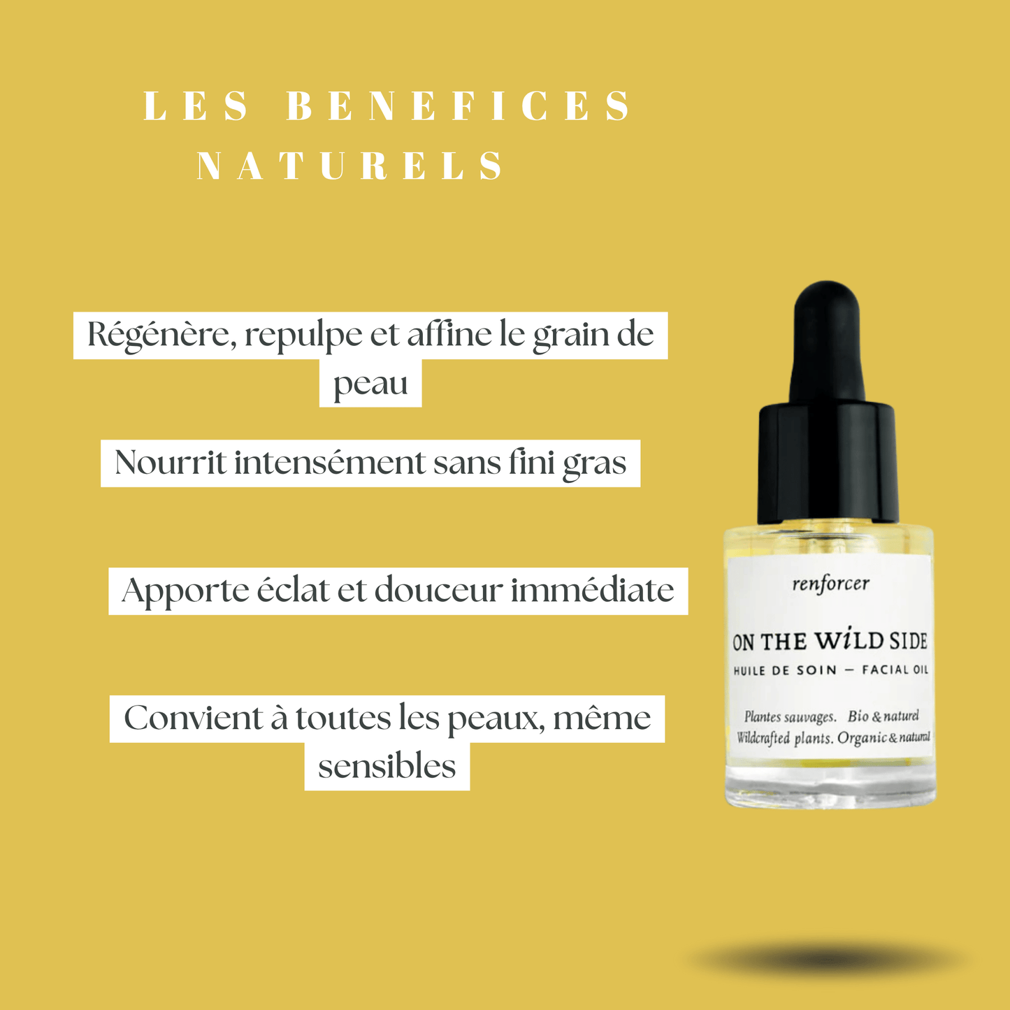 Huile de soin visage bio Régénérante & Éclat