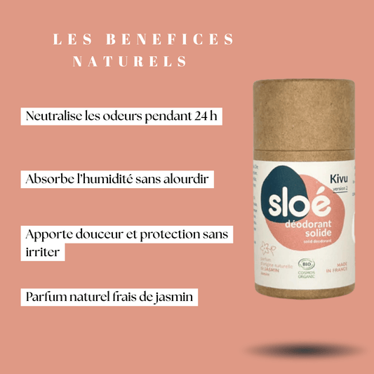 Le déodorant solide en stick jasmin