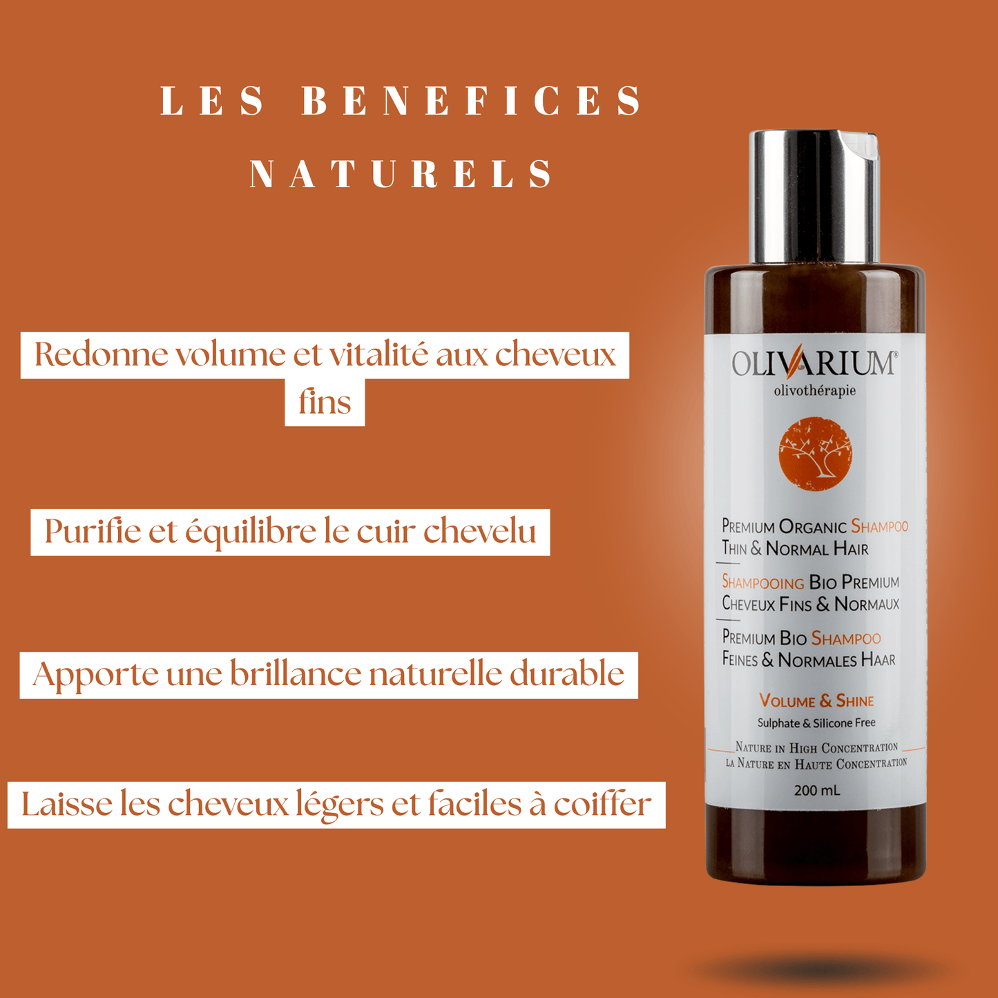 Shampoing Premium Bio  Cheveux Fins & Normaux