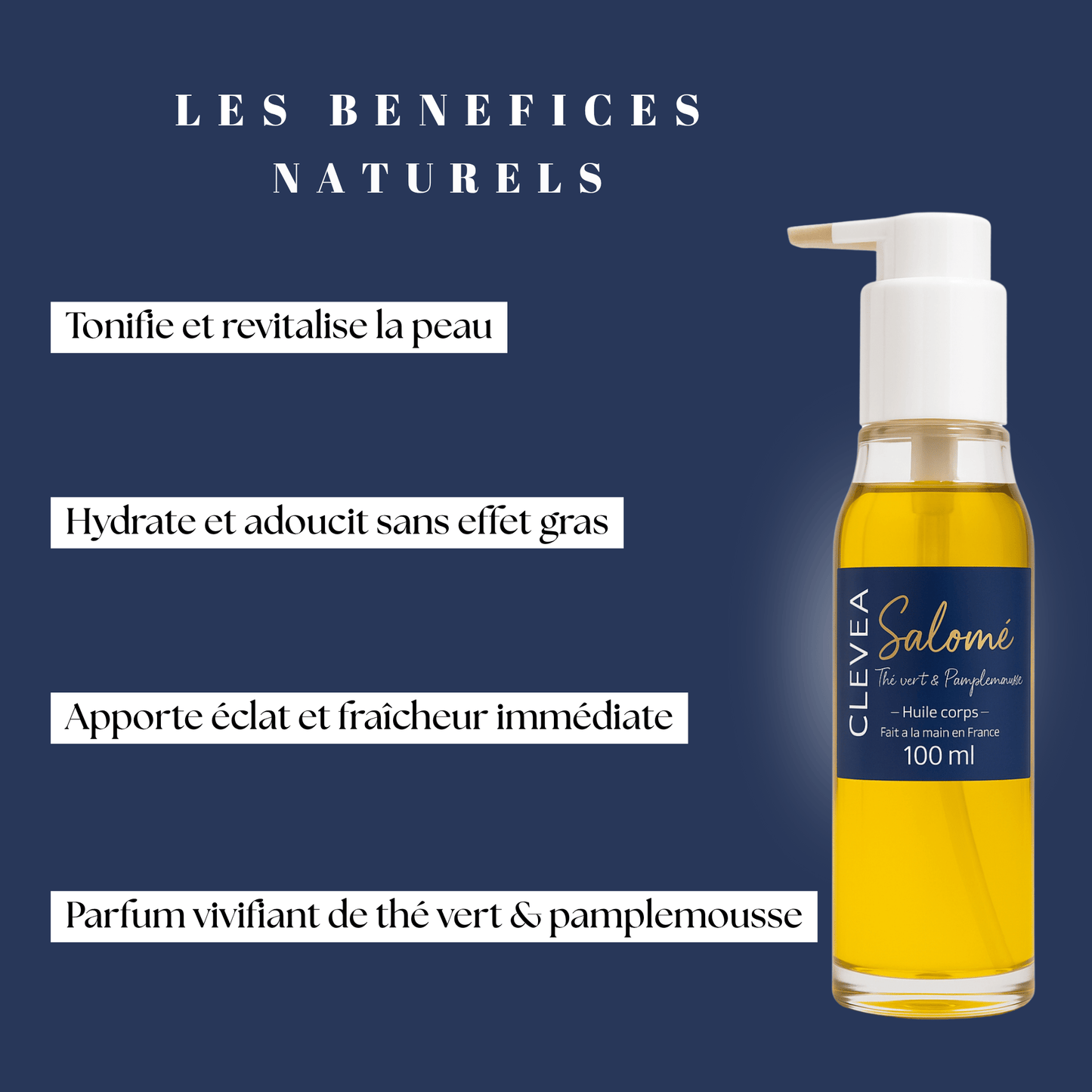 Salomé - Huile corps "Thé vert Pamplemousse"